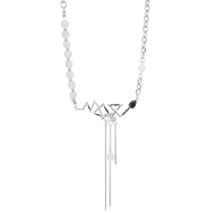 2026 Hot Selling Sweet Simple Style <b>Titanium</b> Steel Square Shaped Pendant Necklace Unisex's Necklaces Wholesale Jewelry Trendy - Product Image 6