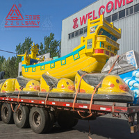 Manèges de parc d'attractions durables en fibre de verre : Bateau volant fou et Bateau pirate rapide pour jeux intérieurs et extérieurs, à vendre