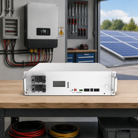 E-Nice LEB51100PB 51.2V 5-16kWh LiFePO4 IP21 Système de stockage d'énergie solaire hybride pour maison, montable en rack, empilable, pour raccordement au réseau et hors réseau, avec sortie AC et CAN
