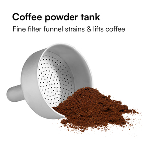 Iconic 6-Cup Stovetop Espresso Maker Portable Silver <span class=keywords><strong>Moka</strong></span> <span class=keywords><strong>Express</strong></span> Pot Real Italian Coffee Maker en Aluminio Metal - Product Image 4