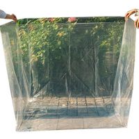 Doublure de carton transparente et imperméable, sac carré en PE épaissi, anti-poussière pour l'emballage de marchandises, protection des conteneurs d'expédition
