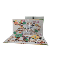 Jeu d'échecs de table miniatures à faible coût avec des pièces en papier/plastique certifiées Smeta pour le plaisir familial et les soirées