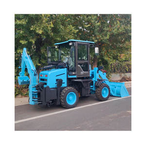 Chargeuse-pelleteuse compacte 4x4 avec godet de chargeur frontal, équipée de composants essentiels du moteur et de la boîte de vitesses - Product Image 6