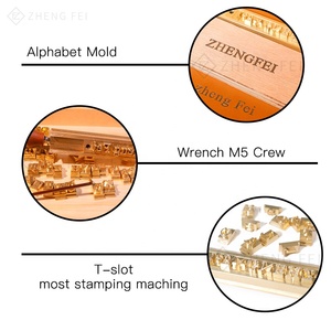 T-Khe Cắm Bảng Chữ Cái Da Công Cụ Bảng Chữ Cái Thiết Lập Tùy Chỉnh Bảng Chữ Cái Thiết Lập Lá Công Cụ Gỗ Công Cụ Da Tem - Product Image 5