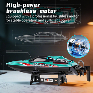 Usine HJ816PRO bateaux à moteur 55 km/h 2.4G bateaux de course tirant Net échelle modèle Yacht RC Brushless télécommande <span class=keywords><strong>bateau</strong></span> de vitesse - Product Image 2