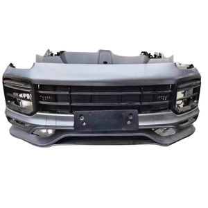 Utilisé pour Porsche <span class=keywords><strong>Cayenne</strong></span> GTS9Y0 9YA Auto Car Bodykit Nose Cut Front Bumper Lip avec Headlights Bumper Replacement - Product Image 2