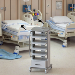 Attrezzatura per Trolley ospedale in lega di alluminio VESA materiale medicale carrello carrello con cassetto ruote per ospedale e clinica - Product Image 6