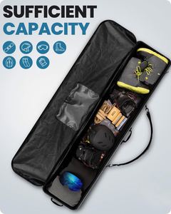 Housse de protection souple en caoutchouc réglable pour snowboard, sac de transport en néoprène pour ski et snowboard avec bandoulière pour les voyages en extérieur - Product Image 4