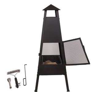 Suministros de Jardín, <span class=keywords><strong>Chimenea</strong></span> Multifuncional 3 en 1 para Exteriores, Fogata de Leña para Camping y Jardín - Product Image 4
