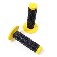 Ensemble de poignées de guidon de moto en silicone antidérapant RMDS Comfort Grip, logo personnalisé, résistant à l'usure, absorbant les chocs, motocross