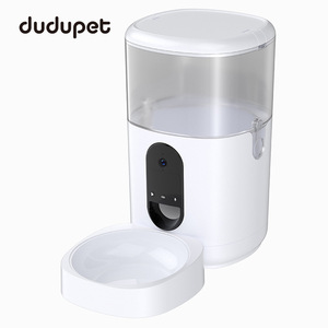 Dudupet Distributeur automatique intelligent de nourriture pour animaux de compagnie 6L avec contrôle par application pour chiens et chats, forme arrondie, bol amovible, prise US - Product Image 2