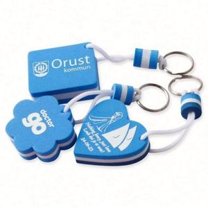 Free Design Cute Shape Cylindrical Printed Logo Boat EVA Material Foam Floating Keychain Custom Promotional Gift - Product Image 3