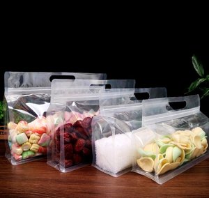 Bolsa con Cierre de PET de Grado Alimenticio, Transparente, con Base, para Almacenamiento de Chicles, Bocadillos, Nueces y Dulces - Product Image 5