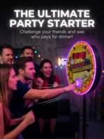 Jeu de réaction rapide en ligne avec bouton-poussoir, chronomètre de compte à rebours de 10 secondes, défi numérique interactif à LED pour stand de carnaval