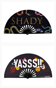 Large Folding Hand Fan for Women Festivals Halloween Burlesque Rainbow Outfits Rave Accessories Decorative Pattern Souvenir Use - Product Image 6