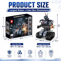 Kit de Bloques de Construcción de Robots Controlados por Aplicación, Tema Policía Mundial, para Importadores de Juguetes al por Mayor, Práctica de Codificación y Canales de Venta en Línea para Niños