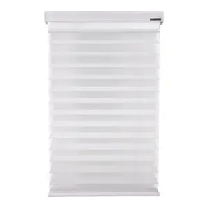 Factory direct price cheap support custom non-woven white curtains blinds shangri-la curtains