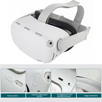 Kit de Housses en Silicone 7 en 1 pour Meta/Oculus Quest 2 : Housse Faciale VR, Coque VR et Housses de Poignée pour Manettes Tactiles