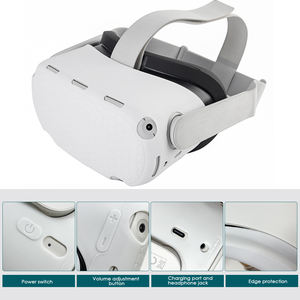 VR Silicone Face Cover VR Shell Touch Controller Grip Cover 7 in 1 Silicone Cover Set for <strong>Meta</strong>/Oculus <strong>Quest</strong> <strong>2</strong> <strong>Accessories</strong> - Product Image 3