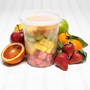 Contenants de stockage en plastique pour micro-ondes, étanches, avec couvercles hermétiques, boîte de 32 oz, récipient alimentaire - Product Image 5