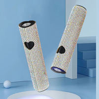 Vente chaude en gros Lampe à ongles UV LED sans fil miniature à main - 3W Charge USB, Séchage rapide 20/60s, Design en strass