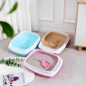 Halbgeschlossene Kunststoff-Katzentoilette mit Einfacher Reinigungsfunktion Umweltfreundliches & Langlebiges Design - Haustier-Reinigungsprodukte - Product Image 2