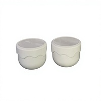 Pot en plastique avec couvercle à vis et joint d'étanchéité pour crème de soin de la peau, emballage cosmétique