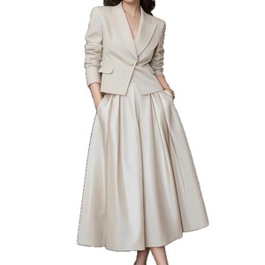 Bộ trang phục hai mảnh thời trang nữ Xuân 2026: Váy vest thanh lịch với phong cách công sở cao cấp và sang trọng - Product Image 5