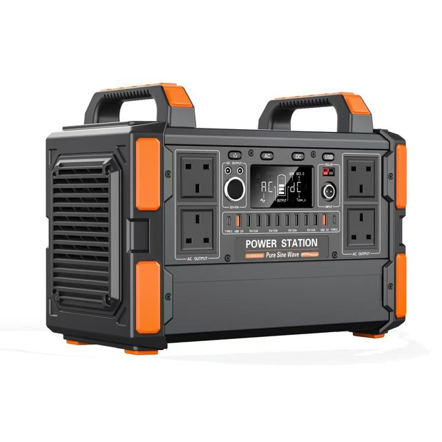 Portable Power Station 1200W Solar Power Station with Panel Lithium Lifepo4 Battery Portable Power Station