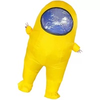 Costume de Mascotte Gonflable Alien de Dessin Animé, Accessoire d'Ambiance pour Fête, Événement Festif, Déguisement Cosplay