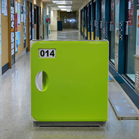 Casier de rangement en ABS avec logo personnalisé et serrure électronique Casier facile à ranger pour les bagages de la salle de sport Armoire en plastique étanche