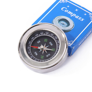 Stainless Steel Disc Compass Portable Outdoor Navigation Tool For Hiking And Education Use - Product Image 3
