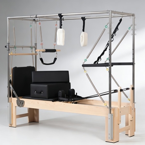 Máquina de <span class=keywords><strong>Pilates</strong></span> Multifuncional con Múltiples Modos de Entrenamiento, Estructura de Torre Estable, Fácil de Montar y Desmontar - Product Image 1