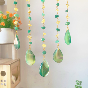 <span class=keywords><strong>Atrapasueños</strong></span> Bohemio <span class=keywords><strong>de</strong></span> Aventurina Verde y Cristal <span class=keywords><strong>de</strong></span> Citrino, Hecho a Mano, Piedra Curativa, Decoración <span class=keywords><strong>de</strong></span> Pared para el Hogar y Regalo Espiritual - Product Image 6