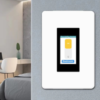 Interruptor Inteligente Estándar Estadounidense Lanbon L9 con Pantalla LCD, Botón Personalizable con Nombre e Ícono, Conexión WiFi de 2.4 GHz, Fácil Instalación