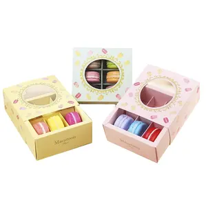 SENCAI Custom Printing Eco Macaroon Packaging Box with Window