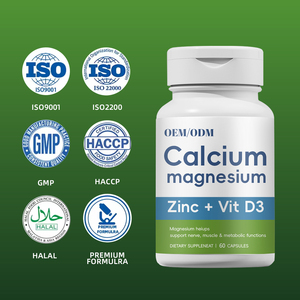 Cápsulas de Vitamina D3 con Calcio, Magnesio y Zinc de Alta Absorción OEM, Suplemento de Colágeno Alto en Proteínas para la Fortaleza Ósea en Adultos, 60 Unidades - Product Image 6