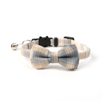 Nœud papillon monochrome en laine style JK japonais pour animaux de compagnie – Collier mignon pour chien, accessoire réglable pour chat, toutes saisons