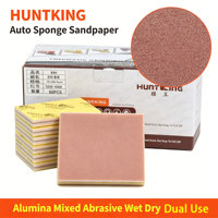 Bloc de sable d'alumine flexible résistant à l'eau, feuille abrasive humide et sèche pour atelier automobile, ponçage de peinture, élimination de la peau d'orange, abrasif manuel, vente en gros