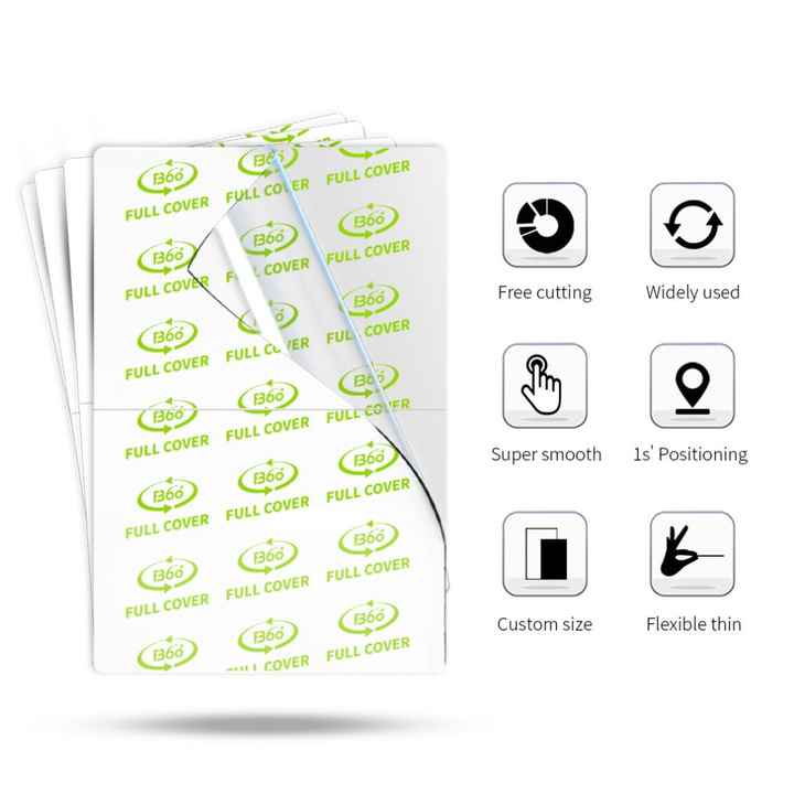 A3 A4 Size Sheet 200*310 mm Privacy Film Nano Roll Material Screen Protector Anti Spy Material Film 120*180mm