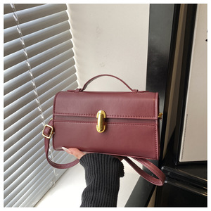 Bolso <span class=keywords><strong>de</strong></span> Mano Estilo Francés <span class=keywords><strong>de</strong></span> Moda, Nuevo Bolso <span class=keywords><strong>de</strong></span> Hombro Retro Elegante <span class=keywords><strong>para</strong></span> Primavera y Verano, Bolso Cuadrado Pequeño <span class=keywords><strong>para</strong></span> Mujer - Product Image 4