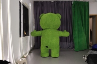 Ours en peluche vert foncé, meilleur cadeau, costume de mascotte gonflable géant, costume de cosplay, robe en fourrure pour événement