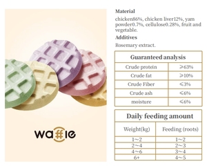Friandises lyophilisées pour chats en forme de gaufre au poulet frais RANOVA 2026 en stock - Product Image 4