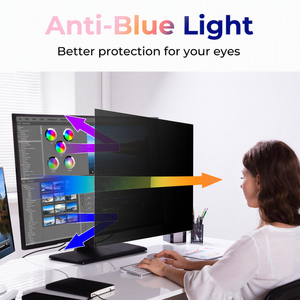 Filtre de confidentialité pour écran 24 pouces 16:9, vente en gros d'usine, protection d'écran anti-espion, film PET anti-reflet, anti-lumière bleue, OEM personnalisé - Product Image 5