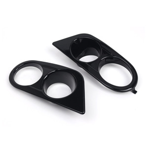 Bmw E46 M3 Dual Hole Fog Light Bezels 2001-2006 <b>Abs</b> Plastic Bumper Lower Grille Covers - Product Image 1