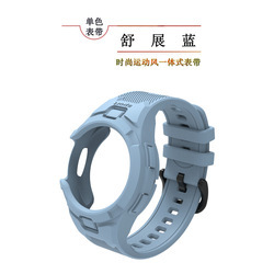 Stretch blue [monochrome sports strap]