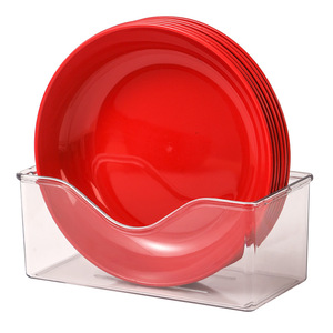 Assiette à fruits rouges en plastique ronde pour le Nouvel An chinois, les mariages et les fêtes – Vaisselle pour collations et bonbons - Product Image 5
