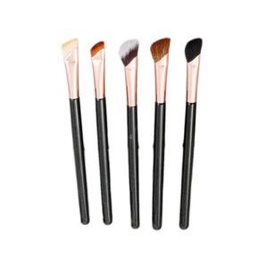 Pinceau de maquillage professionnel à poils naturels, à pointe ciseaux et biseautée, pour fard à paupières, correcteur et détails - Product Image 1