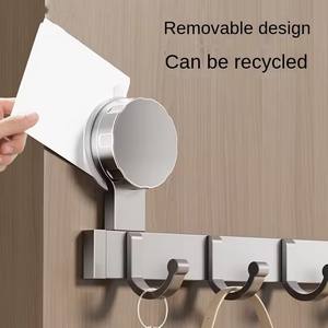 Crochet mural de salle de bain en aluminium robuste monocouche, flexible, détachable, écologique, à ventouse, <span class=keywords><strong>sans</strong></span> perforation, pour cuisine - Product Image 3