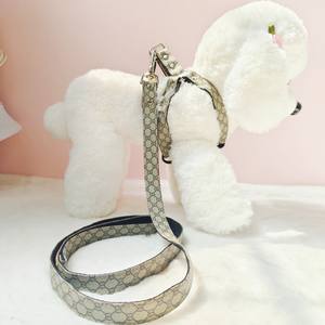 Personalizado Personalizado Moda Respirável Designer Couro Dog Harness Luxo Dog Harness Pet Coleiras Trelas Arnês para Cão - Product Image 3